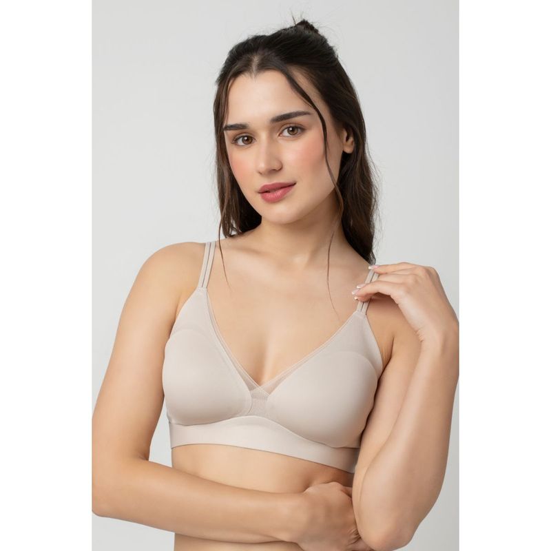 bodyline Vanilla Seamless Cloud Lift Adjustable Infinity-Cross Straps Bra (L)