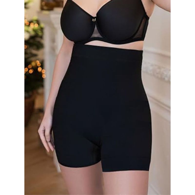 CareDone Women Black Tummy Tucker Body Shapewear (M)