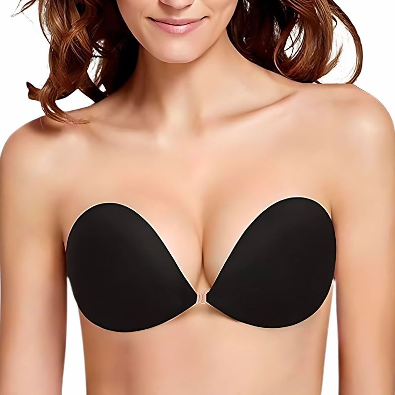 CareDone Invisible Lift Silicone Backless and Strapless Adhesive Bra (32B)