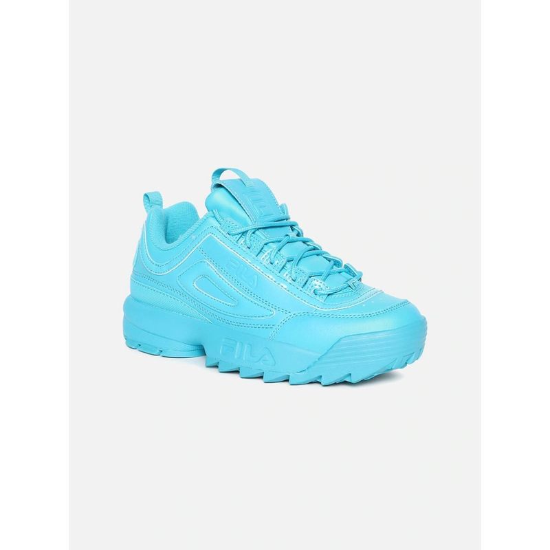 FILA DISRUPTOR II PREMIUM Women Blue Sneakers UK 3