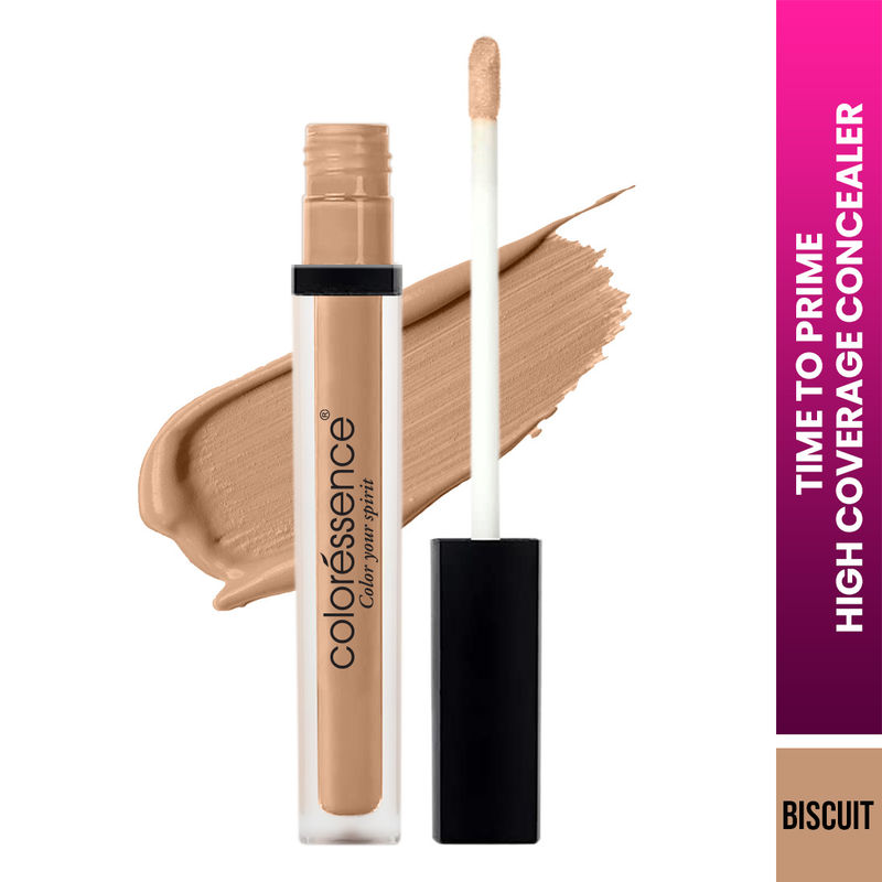 Coloressence Time To Prime - Full Covereage Liquid Concealer - Biscuit