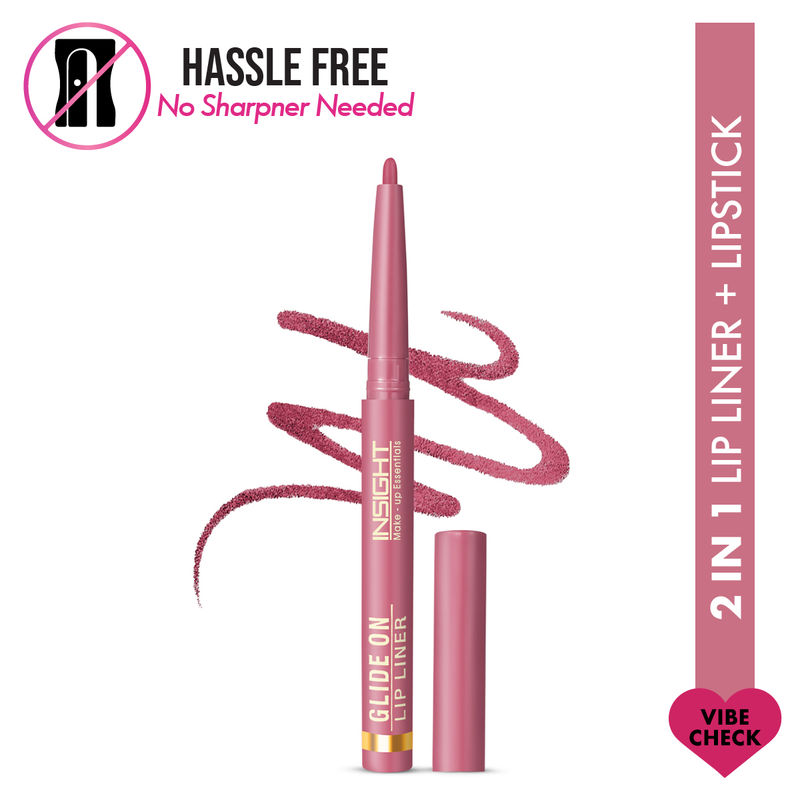 Insight Cosmetics Glide On Lip Liner, Intense Pigment, Long Wear Matte Lip Formula - Vibe Check