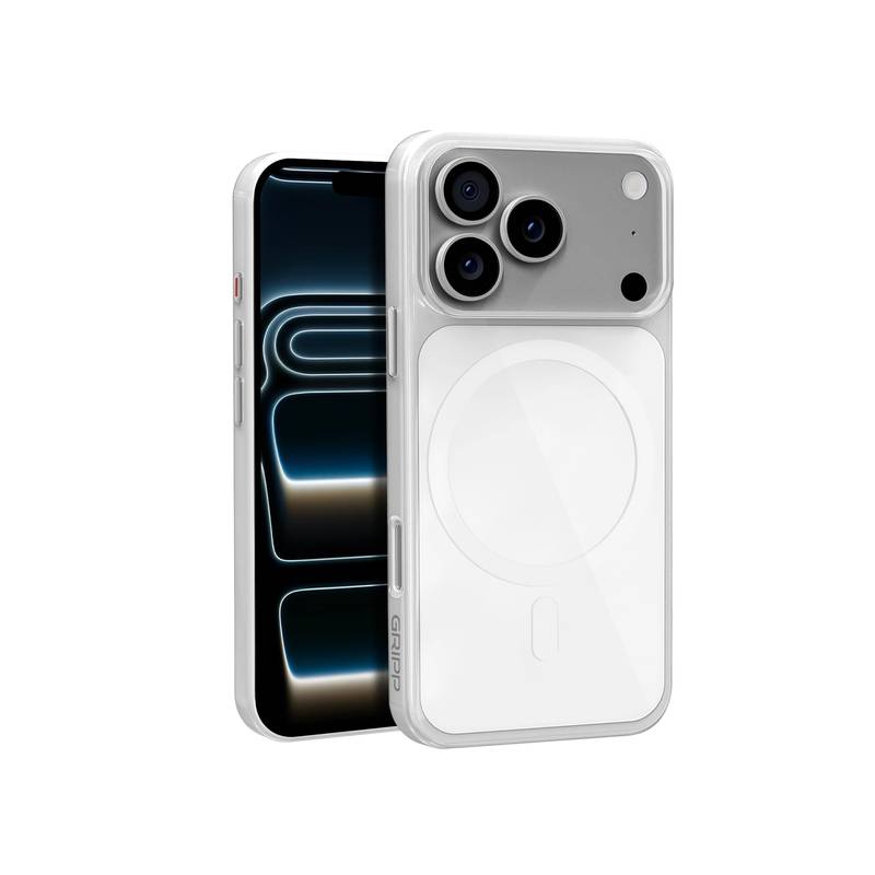 GRIPP White Native Mag-Safe Transparent Back Cover (iPhone 17 Pro Max)