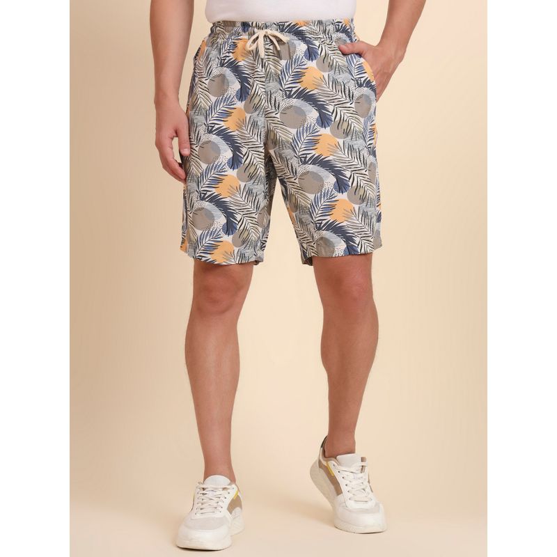 JadeBlue Multi Color Printed Cotton Stretch Regular Fit Summer Wear Comfortable Shorts (39)