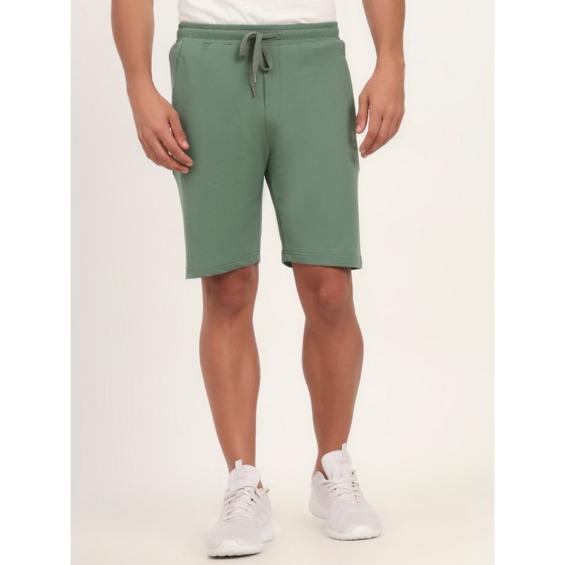 JadeBlue Winter Green Slim Fit Cotton Stretch Modern Style Comfortable Fit Shorts (39)