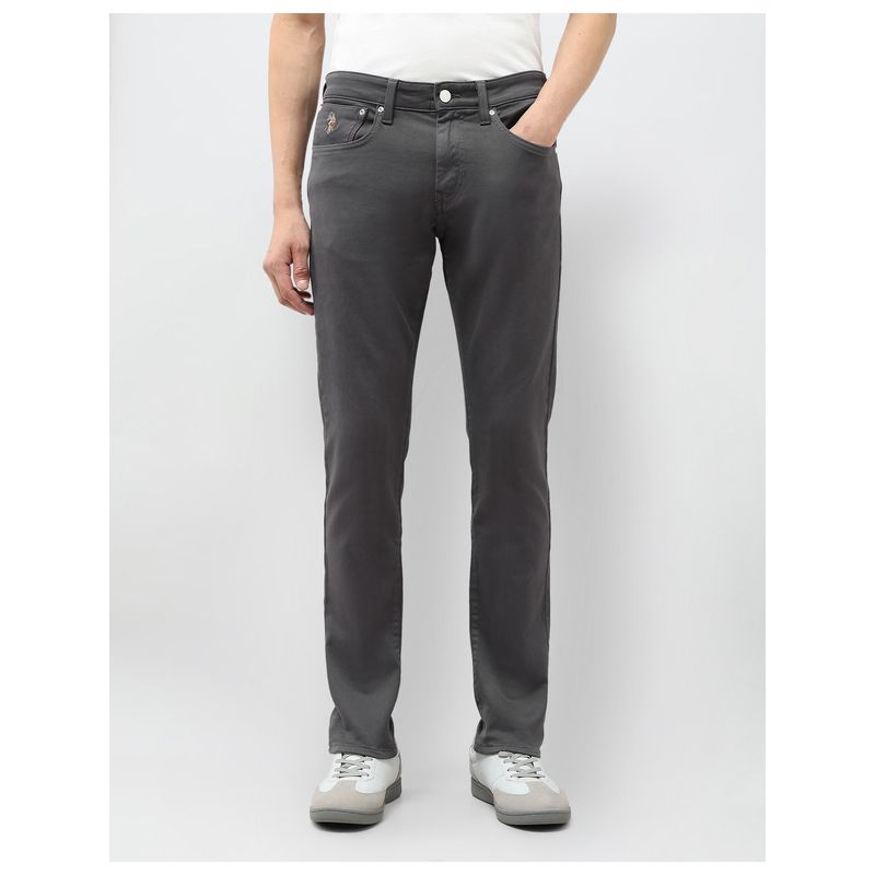 U.S. Polo Assn. Denim Co. Men Slim Tapered Fit Color Denim Jeans (30)