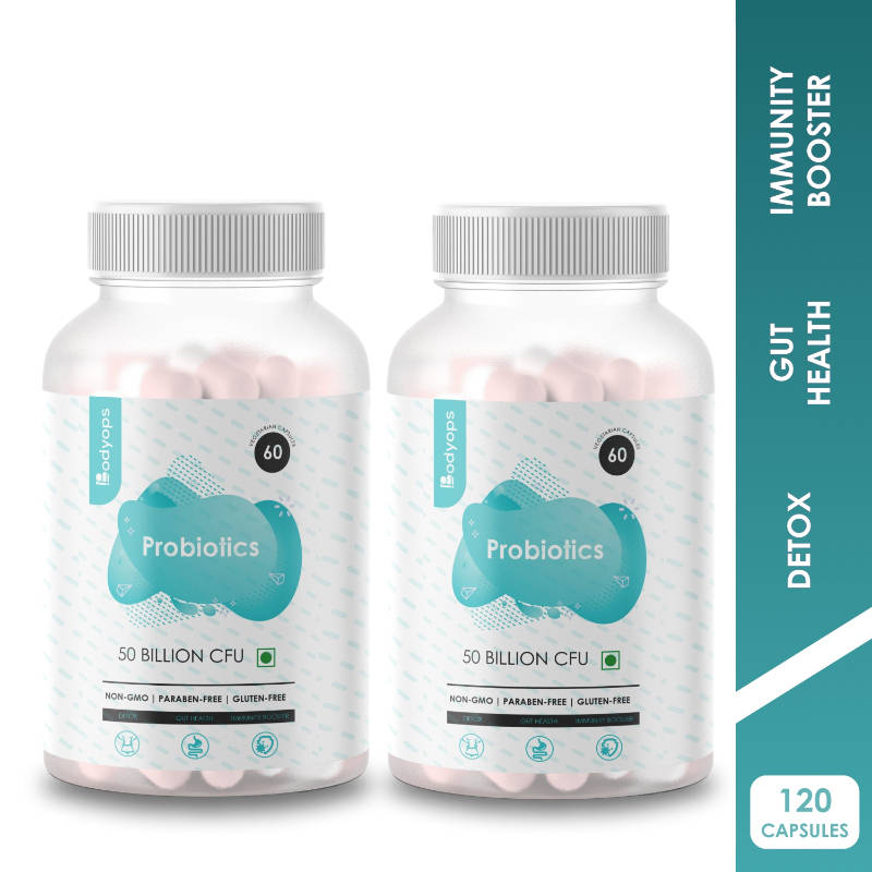 BODYOPS Probiotics 50 Billion CFU Capsules