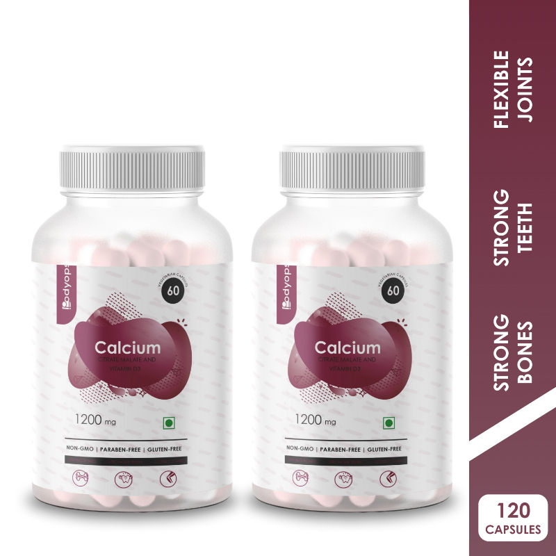 BODYOPS Calcium Citrate Malate and Vitamin D3 1200mg Capsules