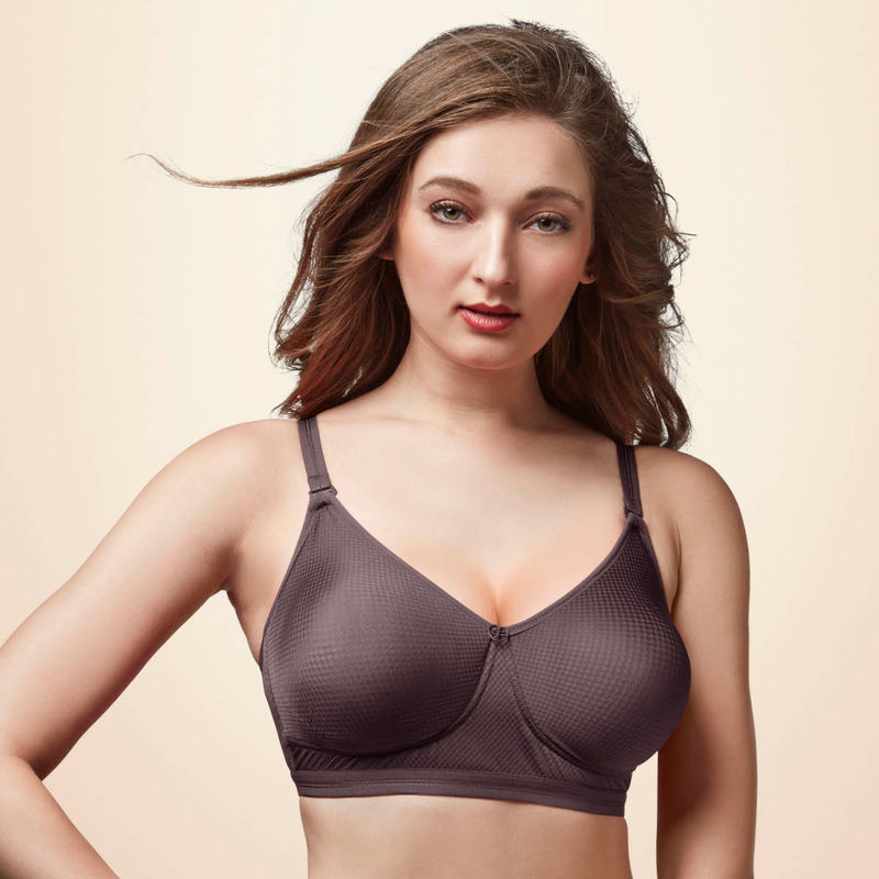 Trylo Candis Women Full Cup Bra - Brown (38C)