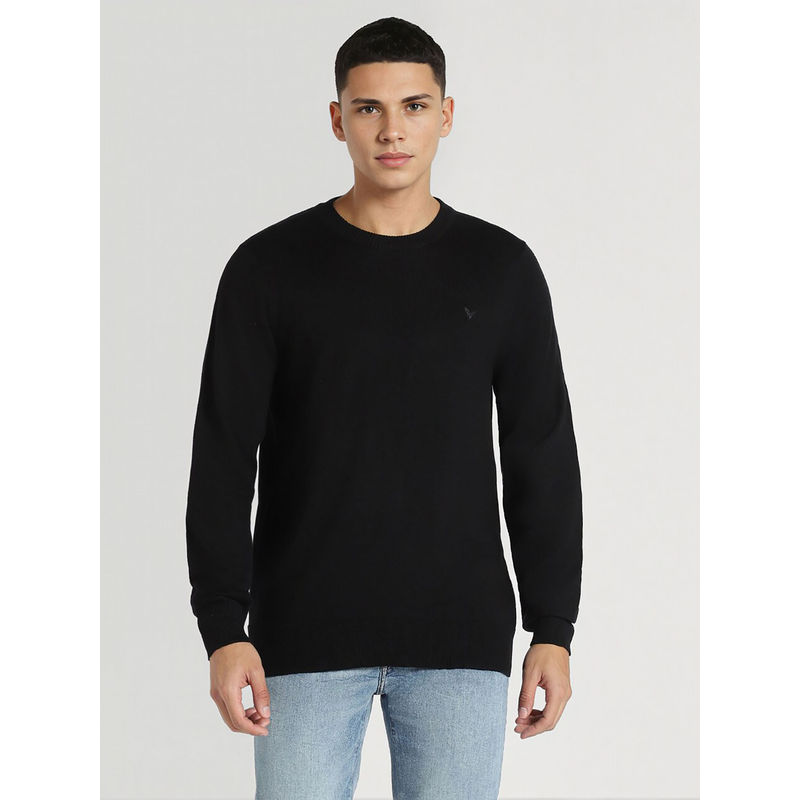 American Eagle Black Crew Neck Sweater (S)