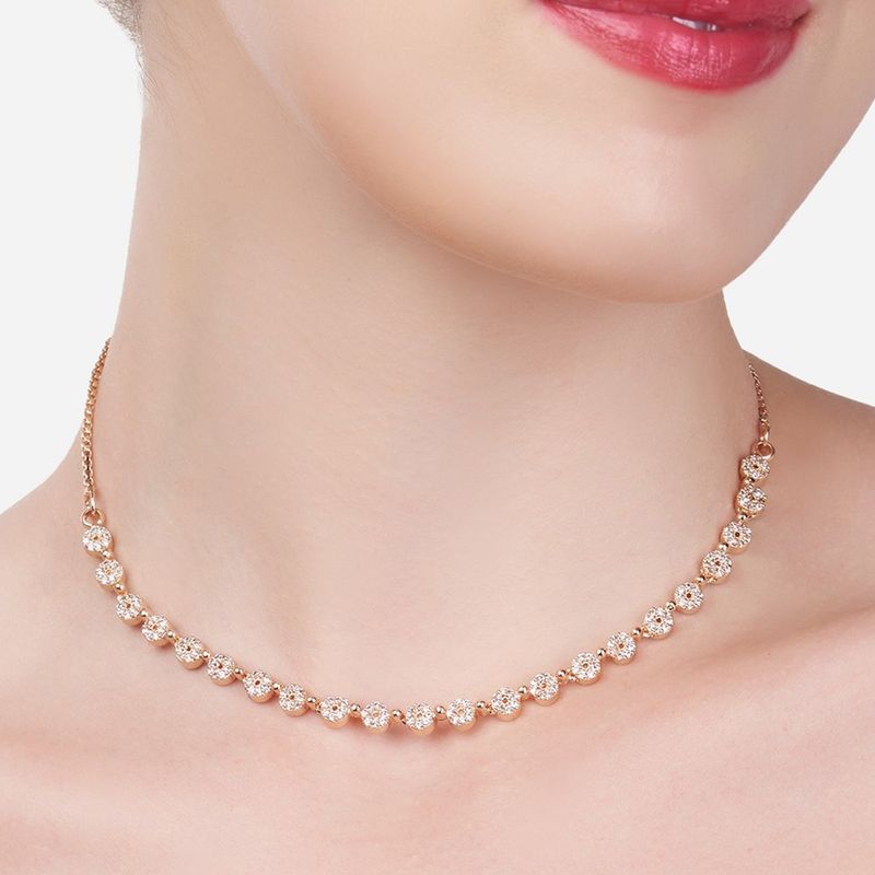 4mm Iced Out Bling Cz Tennis Necklace For Women Hiphop 5A Cubic Zirconia  Luxury Elegant Choker Wedding Engagement Jewelry15