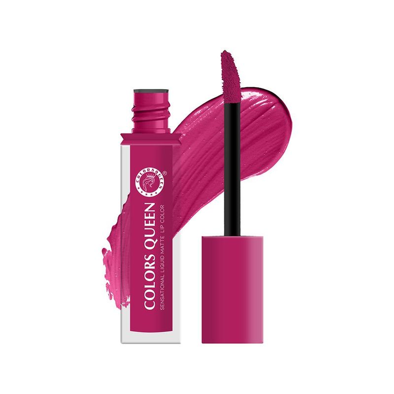 Colors Queen Sensational Liquid Matte Lipstick - Fuschia Pink-17