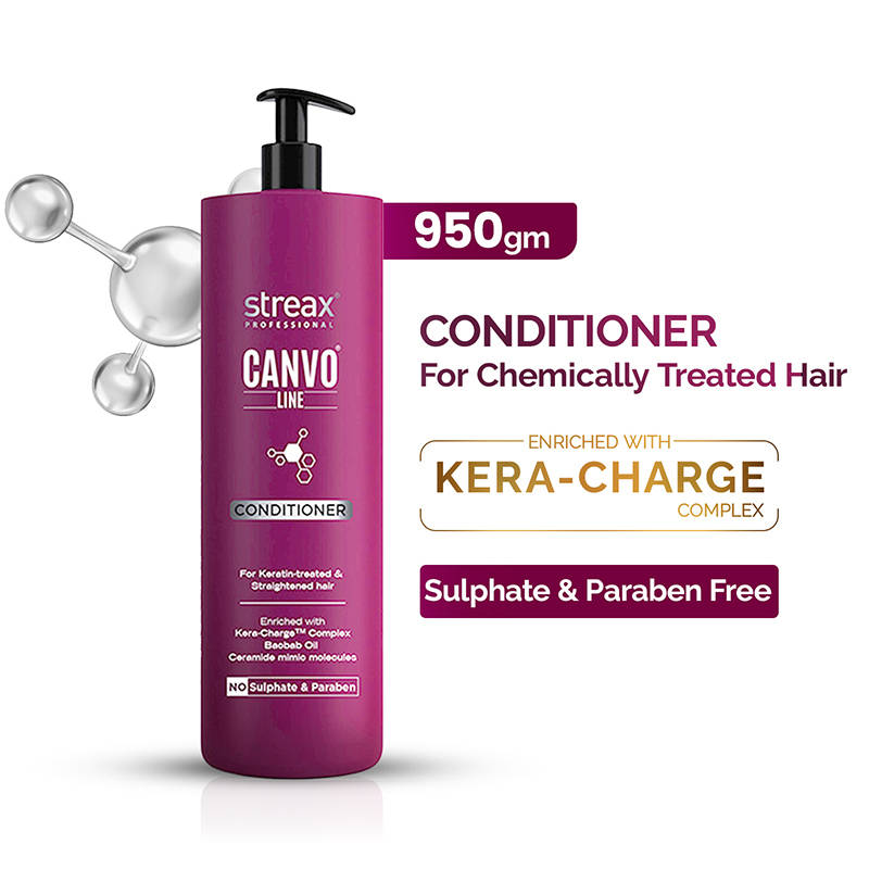 Streax Professional Canvoline Conditioner With Kera-Charge & Baobab Oil