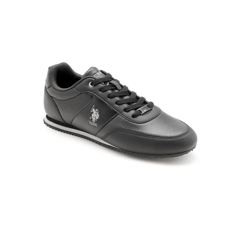 U.S. POLO ASSN. Men Marvin 2.0 Black Work Casuals Lace Up Shoes (UK 8)