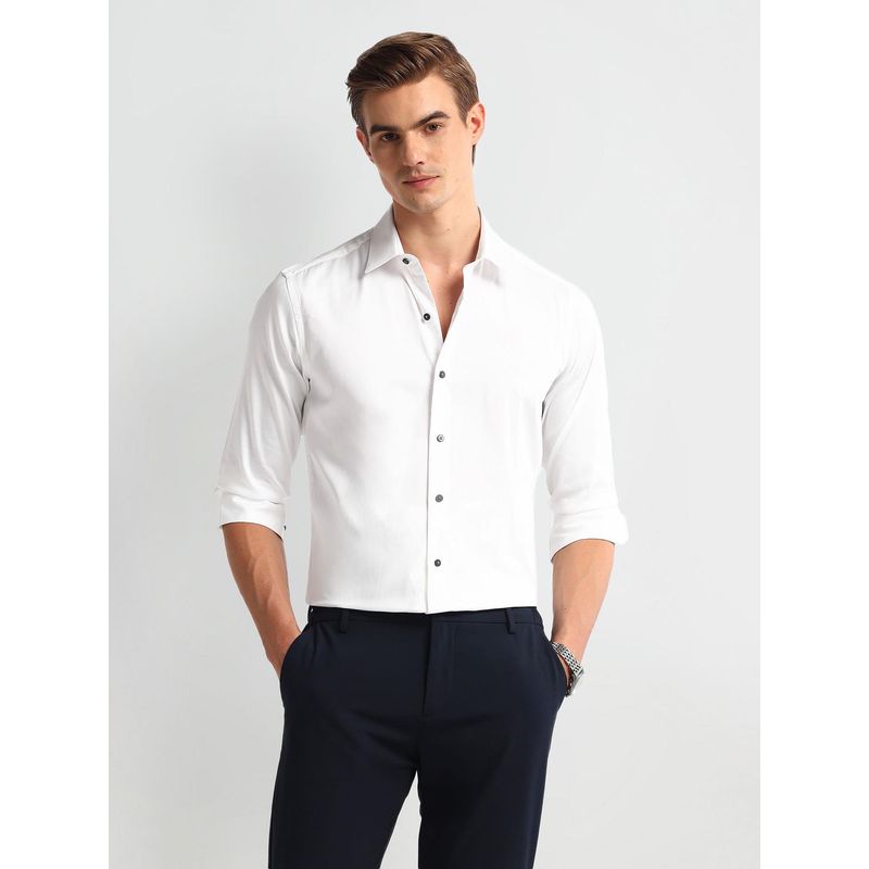 Arrow Newyork Solid Long Sleeve Shirt White (42)