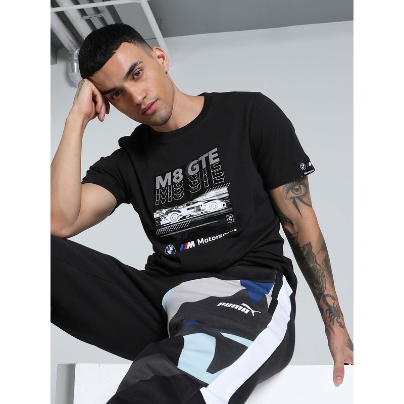 Puma Bmw Mms Car Graphic Mens Black T-Shirt (M)