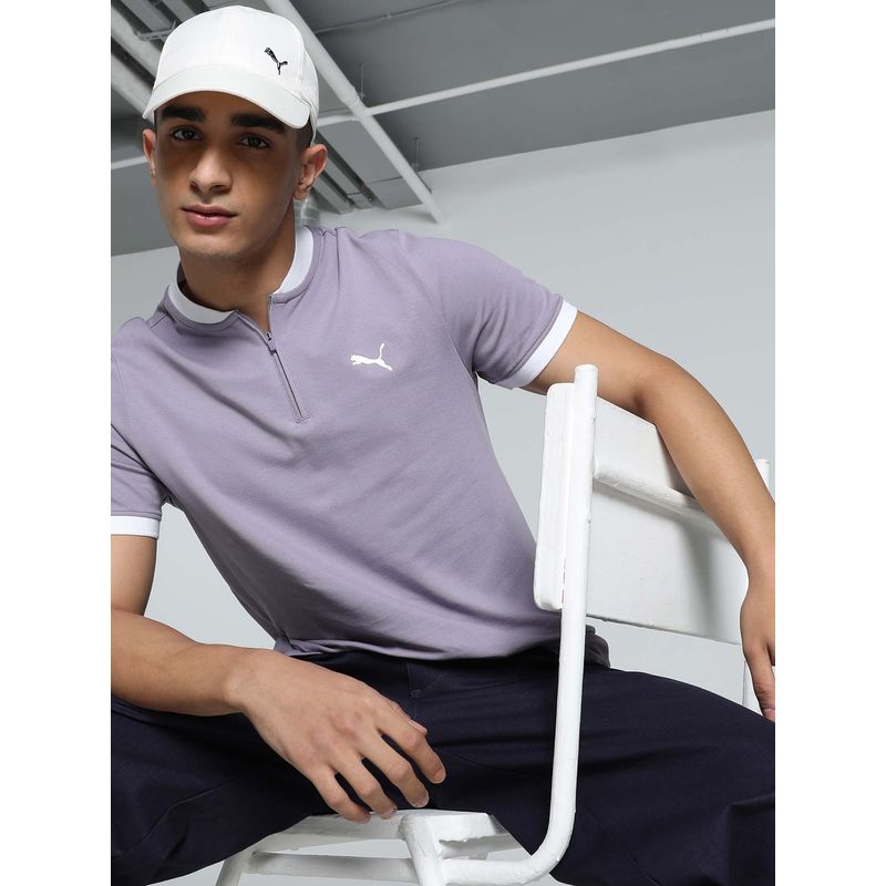 Puma High Neck Mens Lavender T-Shirt (S)