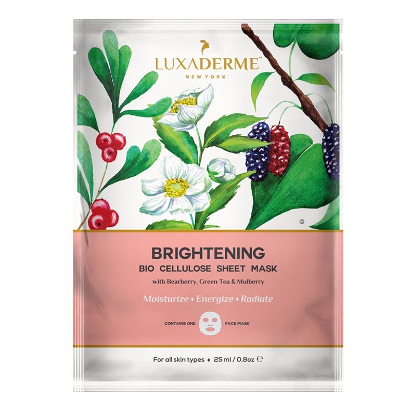 LuxaDerme Brightening Bio Cellulose Face Sheet Mask