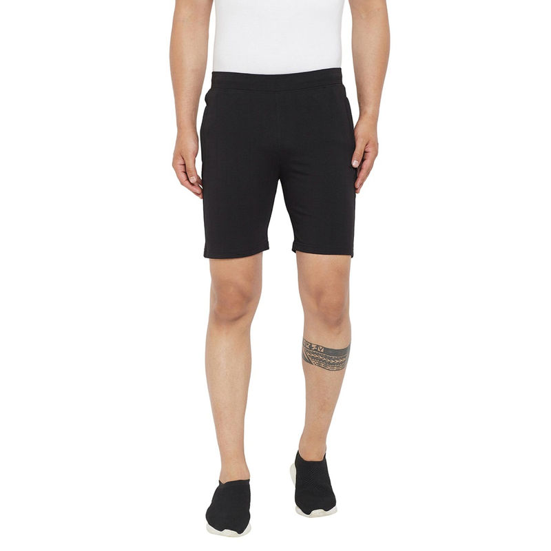 Okane Men Solid Shorts (L)