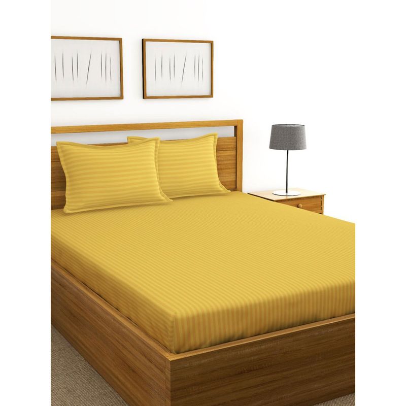 Buy BIANCA Hilton XlKing Bedsheet Gold Online
