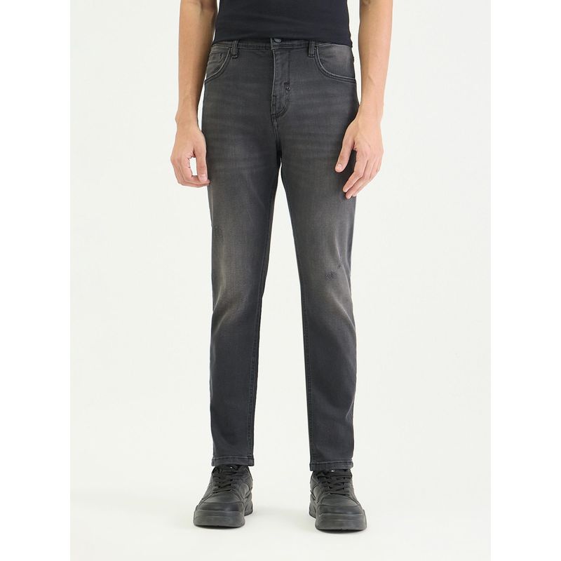 Antony Morato Men Skinny Fit Charcoal Black Solid Jeans (30)