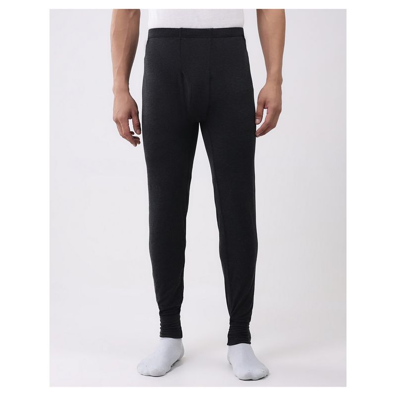 Monte Carlo Black Men Skinny Fit Thermal Lower (XL)