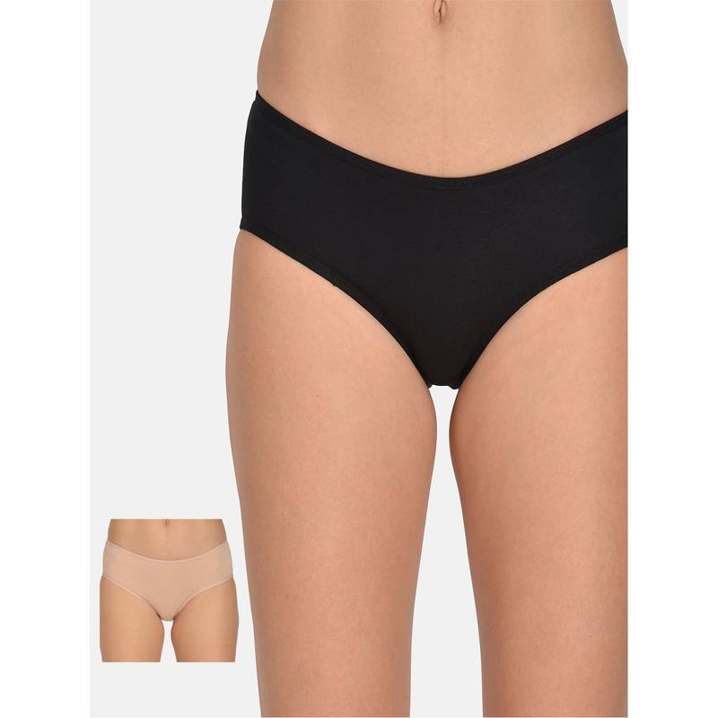 Mod & Shy Pack Of 2 Women Hipstier Brief - Multi-Color (S)
