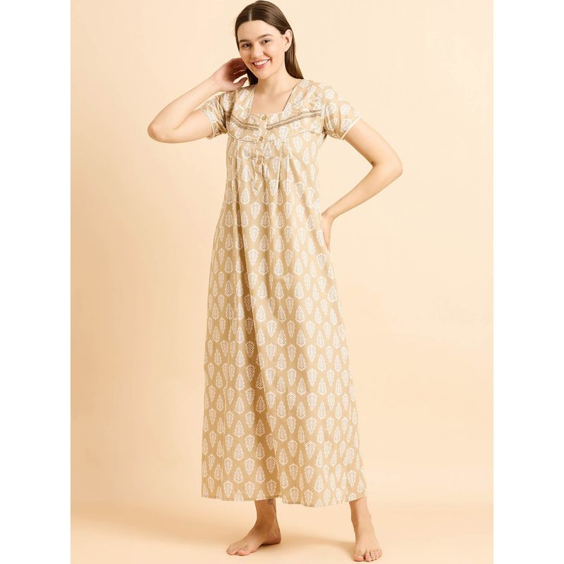 Sweet Dreams Embroidered Santa Long Sleeve Night Gown main image 0