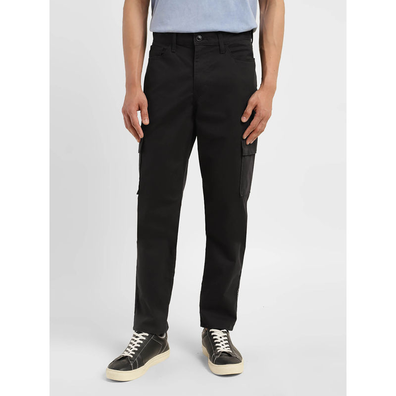 Levi's Mens Black Loose Fit Cargo Trousers (XL)