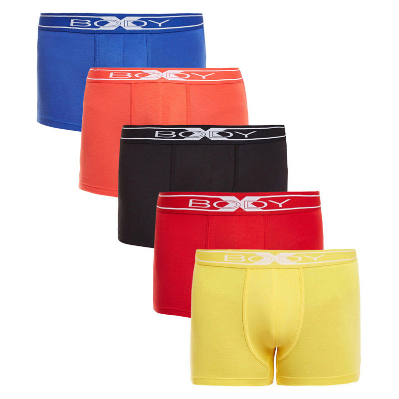 BODYX Pack Of 5 Printed Trunks In Multi-Color (M)