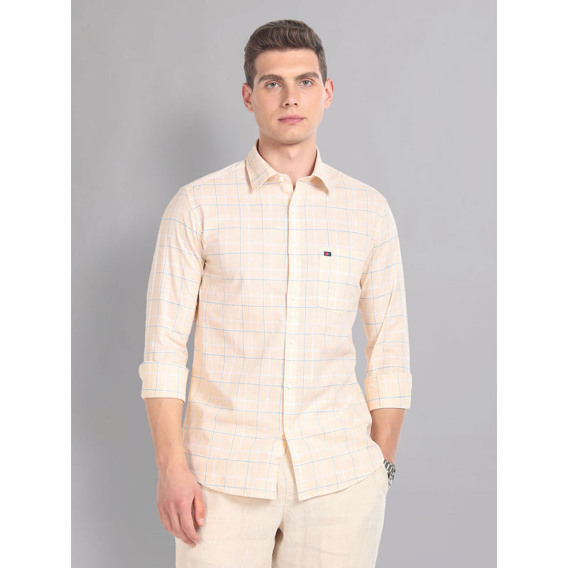 AD By Arvind Tartan Check Pure Cotton Summer Shirt (39)
