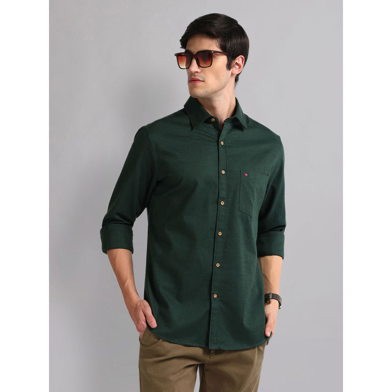 AD By Arvind Solid Patterned Slim Fit Shirt (46)