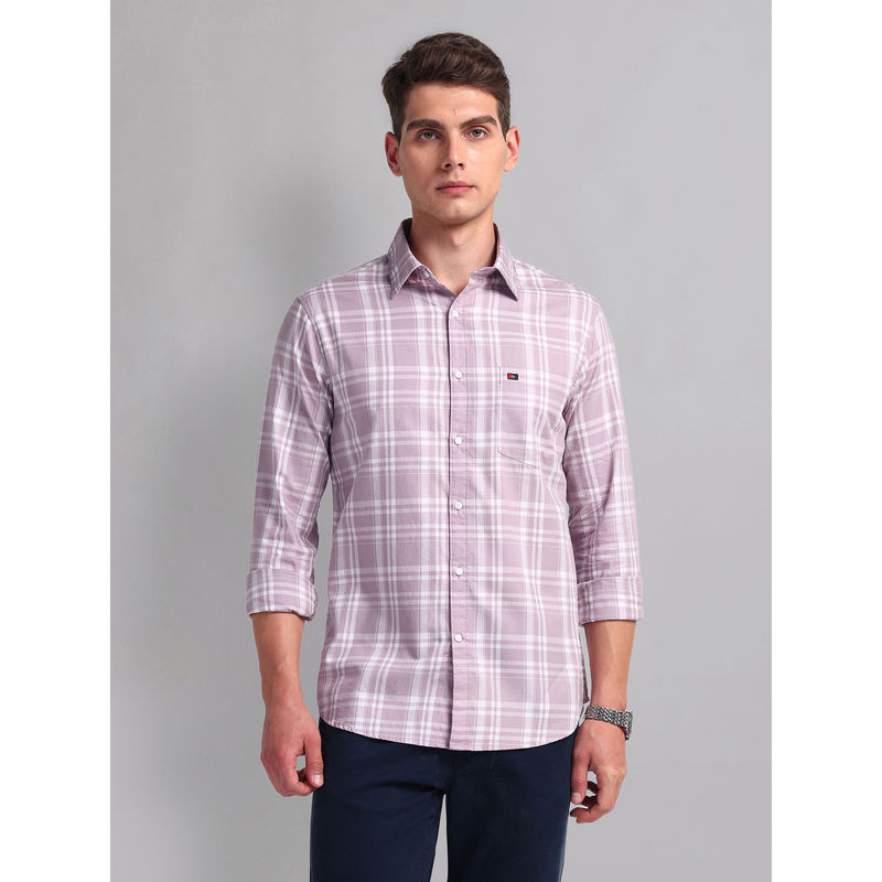 AD By Arvind Tartan Check Cotton Shirt (42)