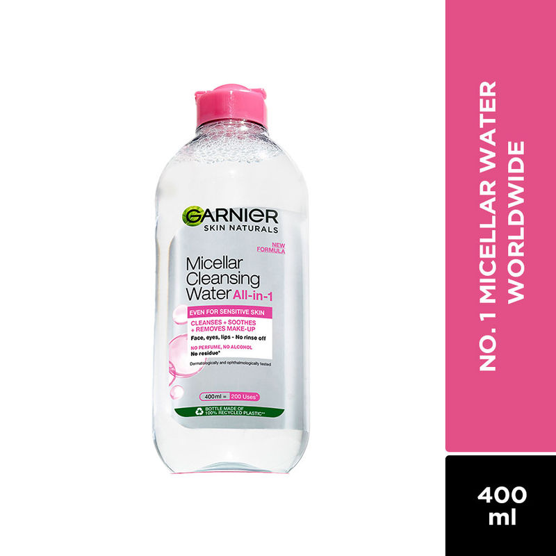 Garnier Micellar Cleansing Water For Sensitive Skin Gentle Cleanser & Make Up Remover