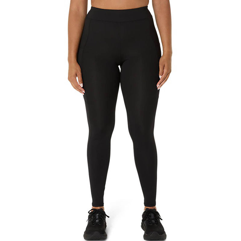 ASICS Black Training Core Asics Logo Tight (XS)