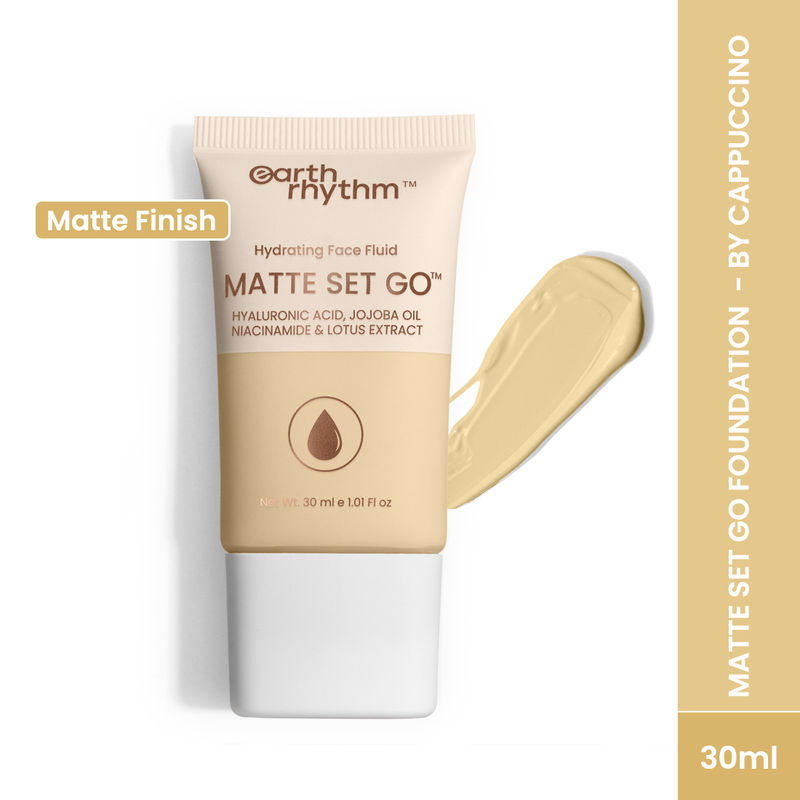 Earth Rhythm Hydrating Matte Set Go Face Fluid Foundation SPF 30 & PA++++ - By Cappuccino