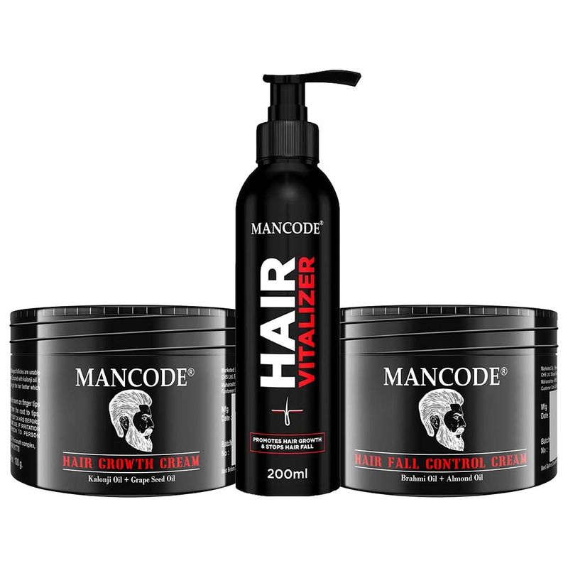 Mancode Hair Fall Control Cream, Hair Vitalizer And Hair Growth Cream