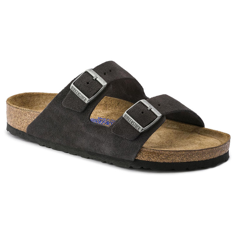 Grey online suede birkenstocks