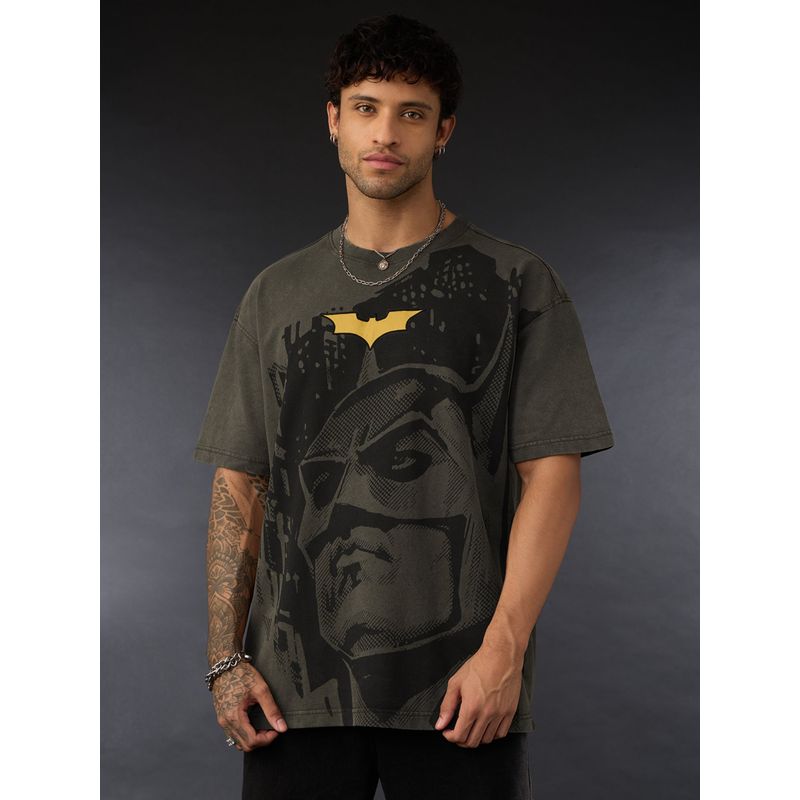 The Souled Store Official Batman: Dark Knight Men Oversized T-Shirt (XXS)