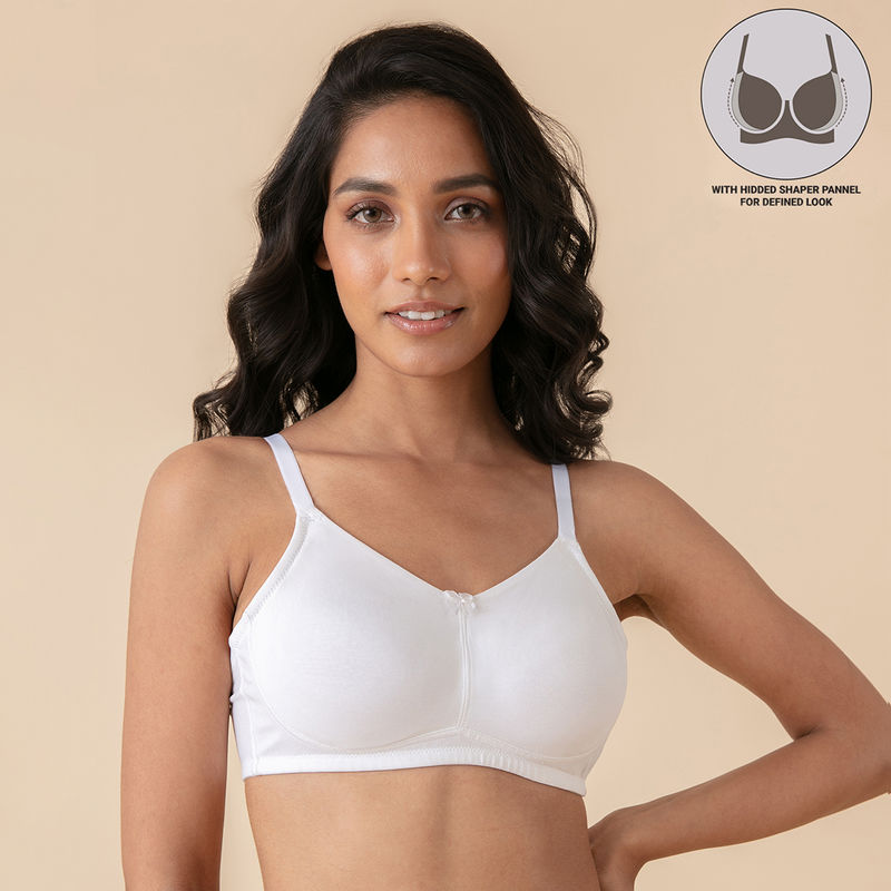 Nykd by Nykaa Soft Cup Wireless Hold Me Up Full Coverage - White NYB062 (32C)