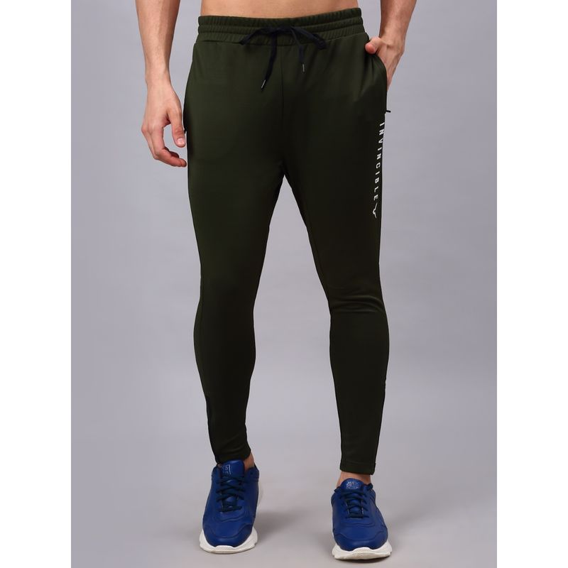 INVINCIBLE Olive Mens Bold Trackpants (XS)