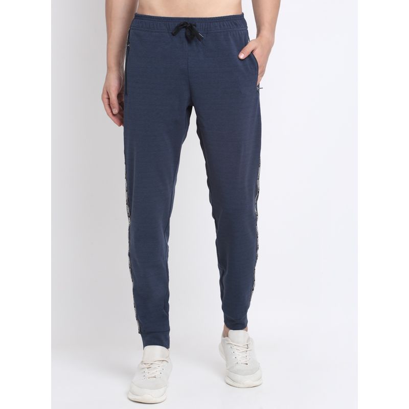 INVINCIBLE Blue Mens Regular Fit Joggers (S)