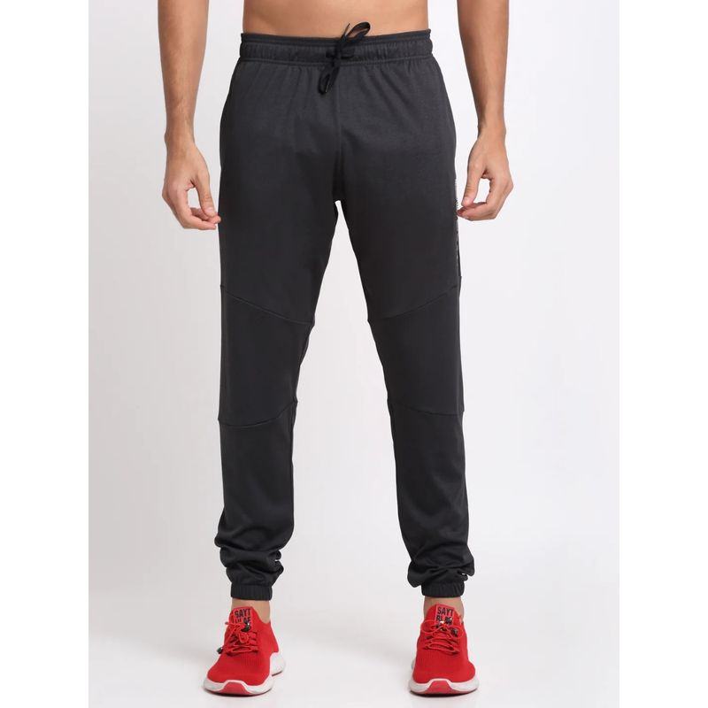 INVINCIBLE Black Mens Melange Training Joggers (M)