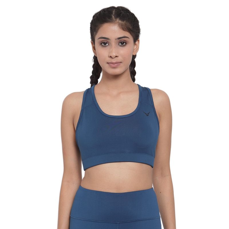 INVINCIBLE Teal Womens Performance Sports Bra (XL)