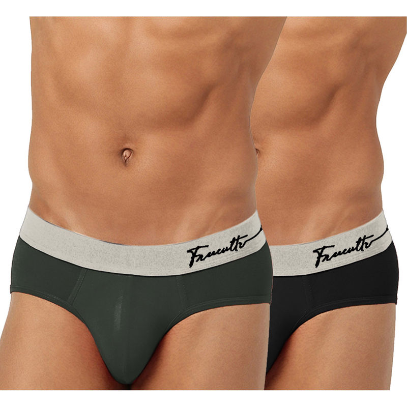 FREECULTR Mens Underwear Anti Chaffing Sweat-Proof Micromodal Briefs (Pack of 2) (S)