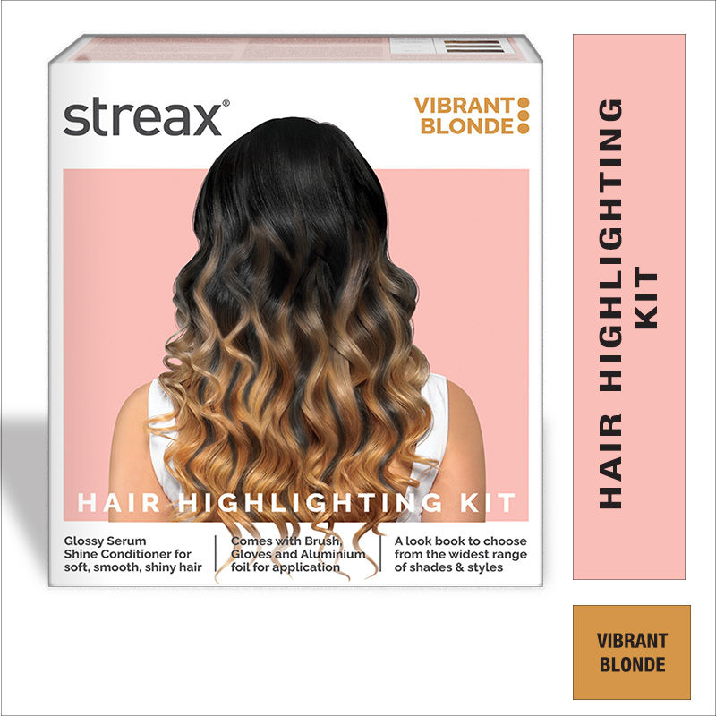 Streax Hair Colour Highlighting Kit - Vibrant Blonde