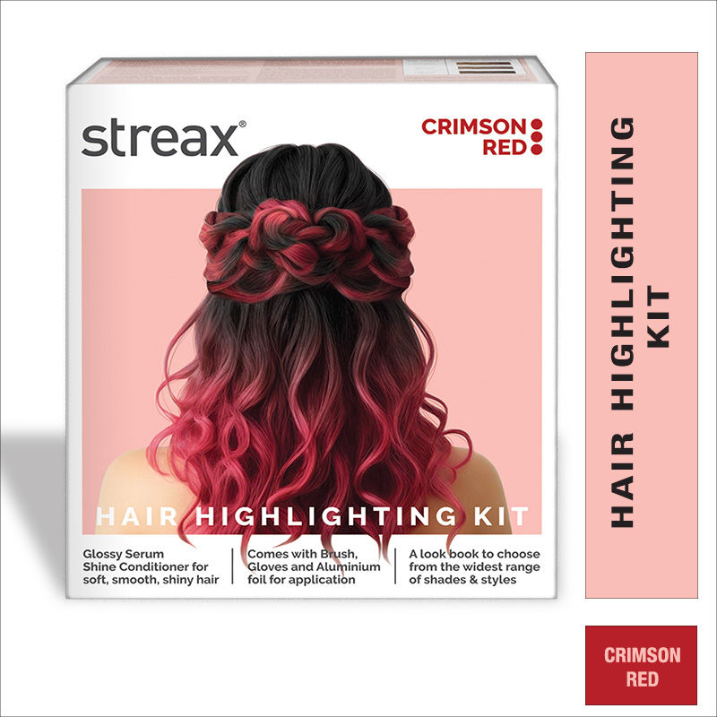 Streax Hair Colour Highlighting Kit - Crimson Red
