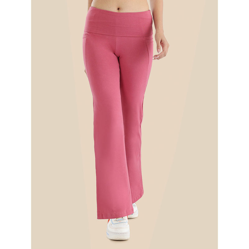 Buy Nite Flite Yoga Solid Pants - Pink Online