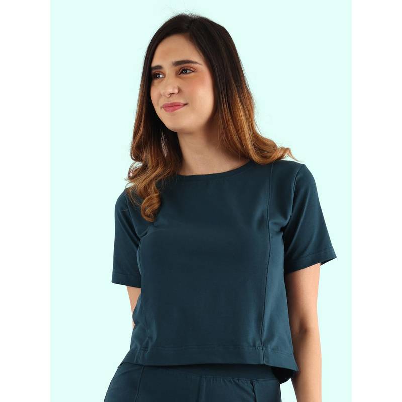 Nite Flite Women Teal Lounge Top (S)