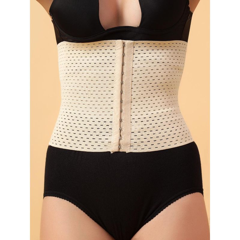 BRACHY Women Corset Shapewear High Waist Tummy Control Shapewear with Hook Belt (M)